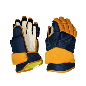Gants de hockey sur glace renforcés de haute qualité avec design confortable du paume en cuir et fonctionnalités intelligentes - Product Image 2