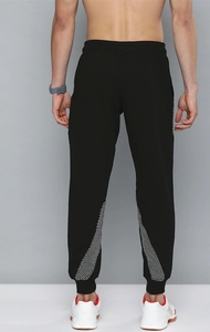 Men's <b>Black</b> Sporty Sweatpants With Stripes Elastic Waist Breathable Knitted Joggers Summer Wear - Product Image 3