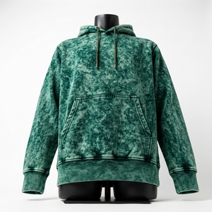 Sweat à capuche pour homme de qualité supérieure, 100% coton, effet délavé, respirant, épais, effet soleil éclairé - Product Image 6