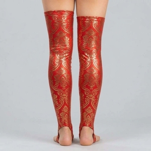 Collants hautes cuisses à adhérence forte pour femmes, pour la pole dance, offrant un contact sûr, en tissu extensible doux et un ajustement confortable. - Product Image 5