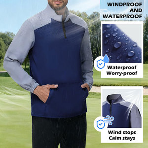 <b>Mens</b> Quarter Zippered Sports <b>Jacket</b> Long Sleeve High Performance Sports Training Lightweight Gym <b>Running</b> Fitness Wear Low Price - Product Image 5