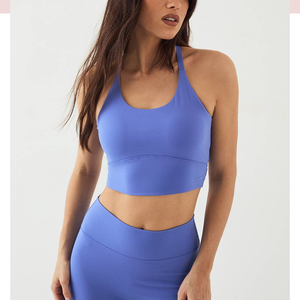 Sujetador Deportivo Sexy con Logotipo Personalizado para Mujer, Compresión, Elástico, Secado Rápido, Prenda Interior Suave, Alto Impacto, Tirantes Finos, Top para Gimnasio y Yoga - Product Image 3