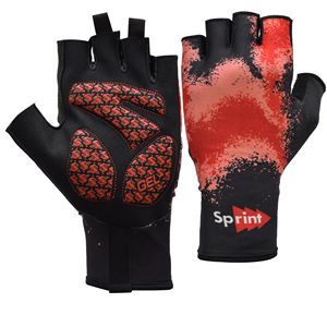 Black <b>half</b> Finger Cycling Gloves Breathable Anti <b>Slip</b> Gel Palm Riding Gloves for Bicycle Outdoor Sports - Product Image 1