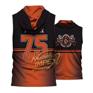 ชุดเสื้อฟุตบอลอเมริกัน 7V7 ผ้าสแปนเด็กซ์/คอตตอน แห้งเร็ว ระบายอากาศได้ดี สี โลโก้ ชื่อทีม สามารถปรับแต่งได้ตามต้องการ ย้อมสีทั้งตัว - Product Image 3