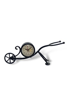 Horloge de bureau élégante en forme de vélo, décoration de bureau, horloge de bureau pour la maison, le bureau ou l'étude, cadeau Tajdaar, artisanat en métal - Product Image 2