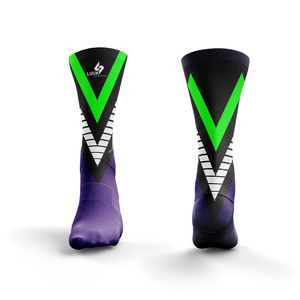 Chaussettes de sport en coton tricoté pour hommes, imprimées sur mesure, séchage rapide, respirantes, pour le yoga et les jeux en plein air, antidérapantes, haute adhérence, chaussettes en coton - Product Image 4