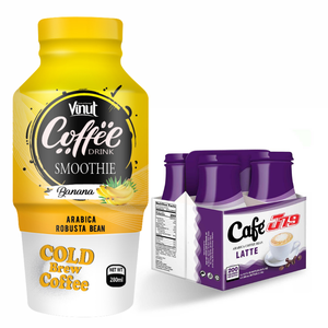 Café froid Arabica Robusta en canette aluminium 280ml, sans produits laitiers, sans gluten, VINUT, fabricant de boissons en marque blanche, vente en gros 8 - Product Image 1