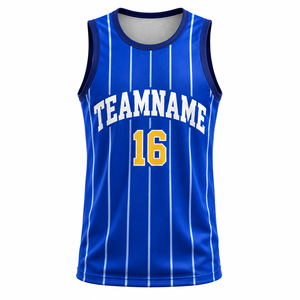 Camiseta de Voleibol Personalizada con Patrón Geométrico Sublimado, Unisex, Sin Mangas, Cuello Redondo, Transpirable, de Secado Rápido - Product Image 1