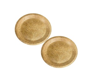 Assiettes jetables sans plastique de 10 pouces en fibres naturelles biodégradables et compostables pour les fêtes, la restauration et les restaurants - Product Image 1