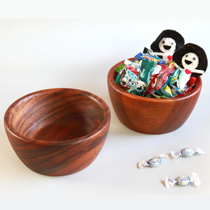 Low Price Acacia Wooden Bowl Set of 2 for Tabletop Dining Use Fruits Display Kitchenware Table Decor and Personal Everyday Use - Product Image 5