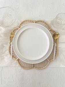 Posavasos de Ratán con Forma Floral para Cafeterías, Restaurantes, Mesas de Oficina y Servicio de Buffet, para Tazas de Té, Café y Platos - Product Image 6