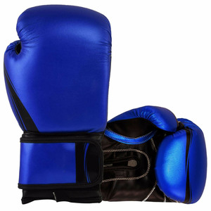 ถุงมือชกมวยหนังปรับแต่งได้สำหรับผู้ใหญ่ - ถุงมือฝึกซ้อม MMA มวยไทย พร้อมสายรัดข้อมือแบบตีนตุ๊กแก - Product Image 1