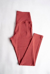 High Waist Seamless Breathable Full Length Yoga <b>Leggings</b> Solid Color Women Workout Pants Spandex/Nylon Elastic Waist - Product Image 3