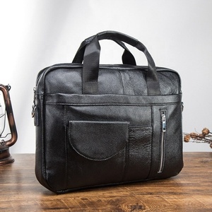 Maletín de Cuero Genuino para Hombre, Bolso Bandolera, Bolso de Mano, para Viajes, Negocios, Oficina, de Gran Capacidad - Product Image 2