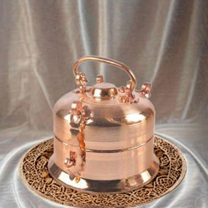 Artisanat en métal zen asiatique, boîte ronde en cuivre Supari Pandan, décoration d'intérieur, décoration de table, anniversaires, Diwali, mariages, Ramadan - Product Image 1