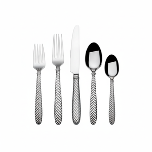 Ensemble de couverts de luxe moderne en acier inoxydable, style traditionnel, finition polie miroir, fourchette, cuillère, couteau, ensemble de couverts portables à prix réduit - Product Image 1