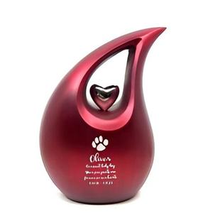 Decorative Teardrop Urn Featuring a <b>Graceful</b> Silhouette for Living Rooms Entryways and Sophisticated Interior Settings - Product Image 3
