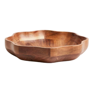 Cuenco decorativo de madera para regalo, para ensalada, frutas, postres, decoración de interiores, organizador de mesa, para cocina - Product Image 4