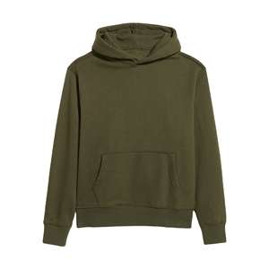 Sweat à capuche personnalisable pour homme 100 % coton épais, style polaire hiver, brodé, thermique, teint uni - Product Image 3