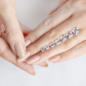 Diamants synthétiques cultivés en laboratoire HPHT CVD de 4,30 mm, taille Asscher, pureté E VS-Si, en vrac pour bijoux, marque SHRAMAN DIAMOND, prix de gros - Product Image 5