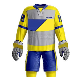 Uniforme d'équipe de hockey sur glace de haute qualité, respirant, écologique, tissu durable, pantalon ajustable, parfait pour les ligues et les clubs - Product Image 2