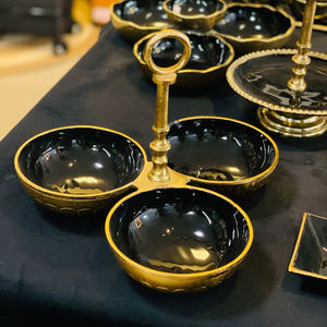 ชามเสิร์ฟอะลูมิเนียมหล่อตกแต่ง สำหรับตกแต่งโต๊ะอาหารในงานเทศกาล เพิ่มความหรูหราให้กับการเสิร์ฟอาหาร - Product Image 4