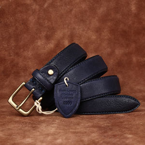 Nouvelle ceinture rétro en cuir de vachette lavé à l'eau pour femme, double face, style vintage, boucle en alliage tendance, de haute qualité et écologique - Product Image 6