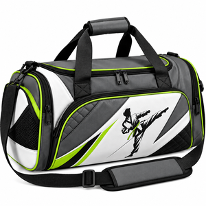 Bolsa Deportiva de Taekwondo al por Mayor con Múltiples Compartimentos con Cremallera, Bolsillos de Malla y Gráficos de Artes Marciales para Entrenamiento en el Gimnasio - Product Image 5