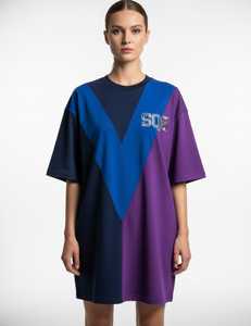 Camiseta de Algodón Extra Grande para Mujer, de Primera Calidad, 300 GSM, con Logotipo SQS - Product Image 1