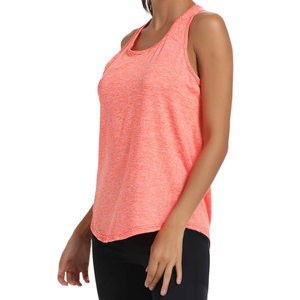 Women's <b>Coral</b> Sleeveless Tank <b>Top</b> Scoop Neck Solid Knitted Breathable Sporty Style Regular Length - Product Image 3