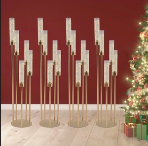Modern Cylindrical Brass <b>Candle</b> Stand Set Durable Home Decoration Taper Holder Stylish Tabletop Decor At <b>cheap</b> Price - Product Image 2