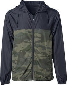 Chaqueta Cortavientos Impermeable y Transpirable para Hombre, Estilo Urbano, Colores Personalizados y Negro, Ligera, con Cremallera Completa, Modelo 2026 - Product Image 1
