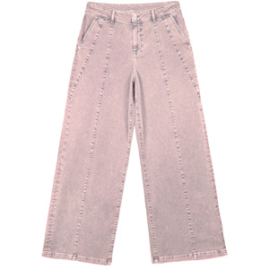 Pantalones de mujer Master Textile de pierna ancha, cintura media, con paneles y costuras decorativas, informales, para fiesta, de tela elástica, transpirables, para todas las estaciones. - Product Image 1