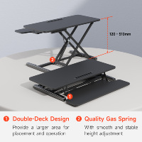 Bureau de travail ergonomique électrique réglable en hauteur AUKI pour le travail à domicile