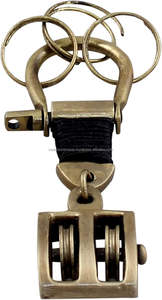 Porte-clés ancre nautique vintage en laiton, haute qualité, à dégagement rapide, pour clés de voiture, fait main, léger, personnalisable - Product Image 2
