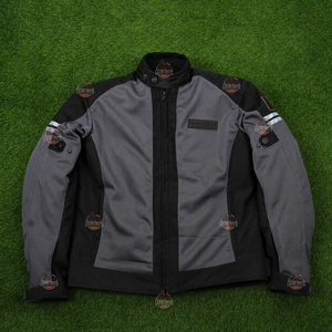 Chaqueta de Motociclismo LAZIB MOTO, Transpirable, con Bloques de Color, Mangas Largas, Tejido de Malla, Ajuste Ajustable, Cierres YKK, para Verano, para Hombre - Product Image 1