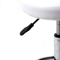 Tabouret de bar pivotant réglable en hauteur, siège en cuir PU, base chromée, design moderne, mobilier de bar pour bar à domicile et usage commercial