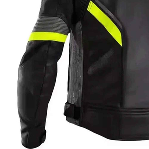 Chaquetas de Motociclista de Cuero Vacuno Genuino Personalizadas al por Mayor, Unisex, Tallas Grandes, Impermeables y Transpirables - Product Image 6