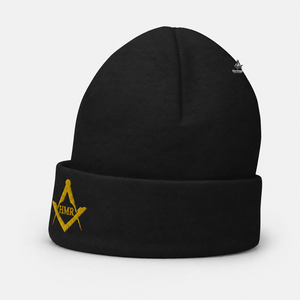 Casquette de Franc-Maçonnerie Héritage Grecque : Vêtements de Fraternité, Sœurauté et Sororité, Noire et Dorée - Product Image 3