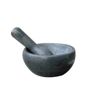 Heritage Stone Grey Marble Mortar and Pestle Eco Friendly Heavy Duty Spice Herb Grinder Premium <b>Kitchenware</b> Wholesale Supply - Product Image 3