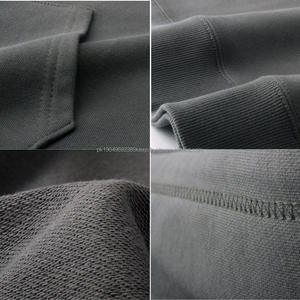 Logotipo personalizado 380g 100% algodón Terry Lined Drop Shoulder Unisex Sudaderas con capucha en blanco Sudaderas con capucha para hombres Sudaderas con capucha para mujeres - Product Image 5