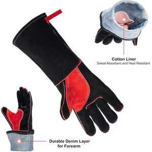 Meilleurs gants de soudage réfléchissants personnalisés avec logo imprimé, qualité supérieure, look élégant, gants de soudage - Product Image 5