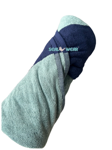 Serviette de bain en coton jacquard antimicrobien avec motif uni - Product Image 5