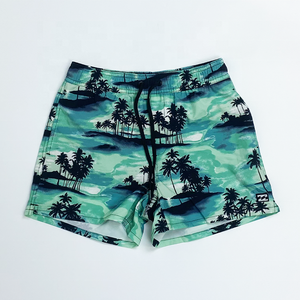 Short de bain 100% coton personnalisé pour hommes maillot de plage d'été à séchage rapide avec sublimation maillots de bain pour hommes vente en gros - Product Image 4