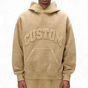 Sweat-shirts à capuche unisexe en coton molletonné pour l'hiver, style streetwear oversize, impression numérique personnalisable, vente en gros - Product Image 6
