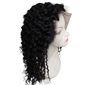 Perruque vibrante à boucles Jerry Curl avec dentelle frontale complète, offrant des boucles rebondissantes, une dentelle couvrante, une ligne de cheveux définie, une sensation aérienne et un confort de port longue durée. - Product Image 4
