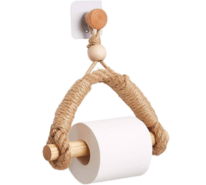 Wall Organizers <b>Rope</b> <b>Toilet</b> Paper Hanger <b>Holder</b> Metal Hook Crafts Jute <b>Rope</b> Home Storage Wall <b>Toilets</b> <b>Roll</b> Paper <b>Holder</b> - Product Image 5