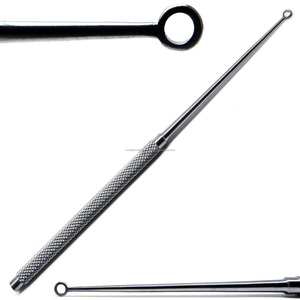 Curette chirurgicale ENT en acier inoxydable pour le nettoyage des oreilles, outil d'extraction de cérumen, ensemble d'instruments d'otothérapie, dispositif chirurgical manuel Classe I CE - Product Image 1