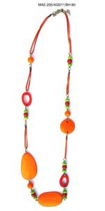 Collar Hecho a Mano con Cuentas de Hueso en Forma de Corazón, Cuentas de Madera Multicolor, Joyería para Mujer, Pieza de Moda para Fiestas y Eventos - Product Image 6