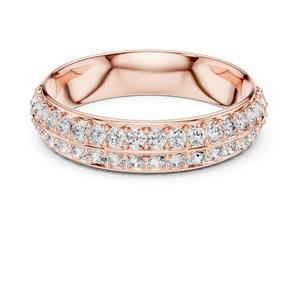 Anillo de Compromiso y Aniversario de Boda para Mujer VDS, Oro Sólido de 18K, Diamante Natural de Corte Brillante, Certificado IGI, Diamante HI-VSSI - Product Image 4